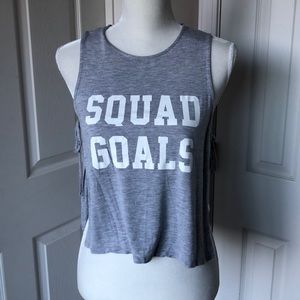 DIVIDED H&M apron tank SQUAD GOALS